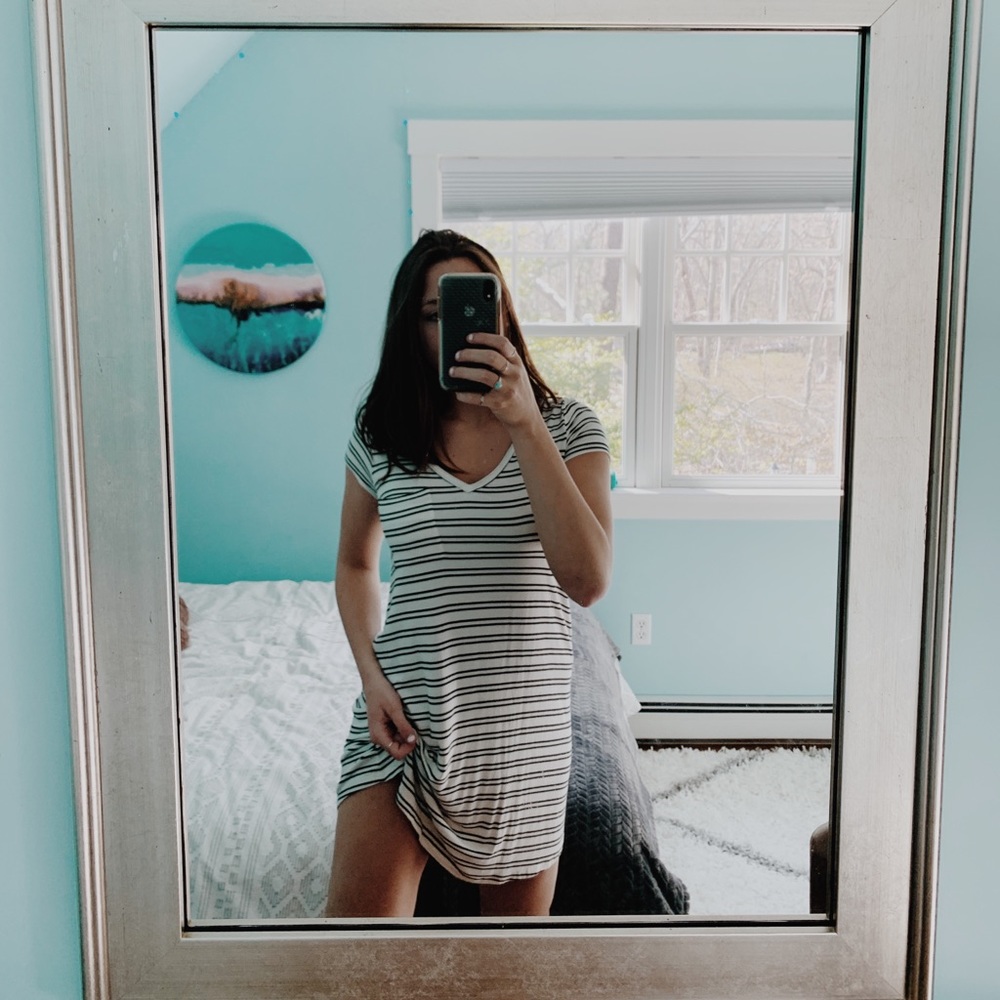 American Eagle Soft and Sexy Striped Shift Dress